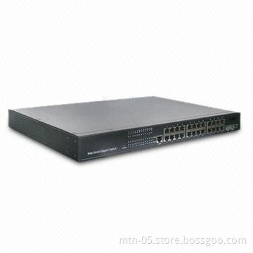 Ethernet Switch with 24 Ports, Gigabit L2 Managed Switch, 10/100/1000Mbps Ports Switch
